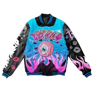 Chaquetas Bomber Acolchadas Ligeras de Alta Calidad con Estampado de Béisbol para Hombre, Chaquetas con Estampado de Flecha de Águila de Marca Personalizada para Unisex - Product Image 3