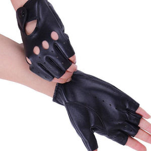 Gran oferta de guantes de conducción de motocicleta a la moda para hombre, guantes suaves de cuero genuino de primera calidad, guantes de Color negro para hombres y mujeres - Product Image 1