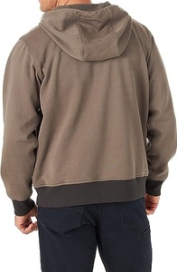 Sweat à capuche zippé pour homme Sweat à capuche lourd 80% coton 20% polyester fermeture à capuche extensible et confortable Lavage en machine - Product Image 6