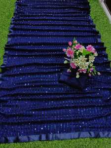 Boutique indienne à la mode classique lourd Georgette séquence fantaisie travail Saree dernière conception indienne pour les filles de fête fait doux à la mode - Product Image 6