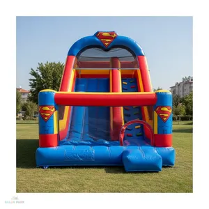 Tobogán Inflable Comercial con Temática de Superman, Castillo Hinchable para Niños, Equipo de Juegos de PVC para Exteriores - Product Image 3