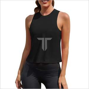 Débardeurs musculaires en toile sans couture à col carré écologique pour femmes - Product Image 3