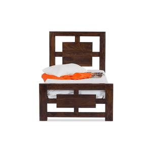 เตียงขนาดคิงไซส์ทำจากไม้จริงแบบโรมิโอพร้อมที่พักเฟอร์นิเจอร์ในห้องนอนที่เก็บของในโรงแรมห้องนอนห้องรับประทานอาหาร - Product Image 4