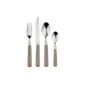 Cubiertos pulidos de plata de acero inoxidable de alta recomendación para eventos de boda elegantes con forro de resina Handel Cubiertos - Product Image 1