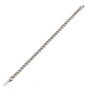 925 Sterling Silver Tennis Stone-Free Chain Floral Charm for Men/Women Featuring Diamond Pearl <b>Ruby</b> Quartz Religious Gift - Product Image 3