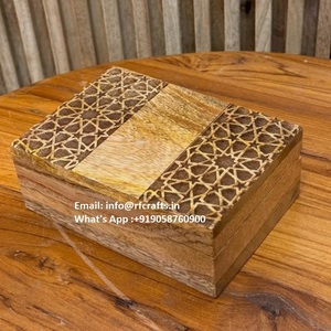 Modern <b>Mother</b> of Pearl Inlay Acrylic Food Jar Box Containers for Kitchen Storage and Weddings from India by RF Crafts - Product Image 4