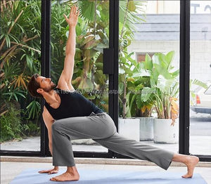 กางเกงวอร์มขายาวทรงหลวมสำหรับผู้ชาย ผ้าฟลีซน้ำหนักเบา กันน้ำ เป็นมิตรกับสิ่งแวดล้อม เหมาะสำหรับฤดูหนาว มีกระเป๋าและเชือกผูกเอว - Product Image 2