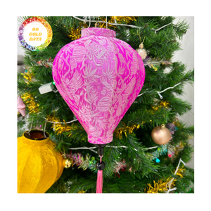 Lanternes en soie utilisant un cadre en bambou OEM pour des lanternes de mariage personnalisées et une décoration intérieure faite à la main au Vietnam - Product Image 6