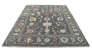 Quality Assured <b>Black</b> Oushak Wool <b>Rugs</b> Hand Knotted Rectangle Shaped Modern Cotton Area <b>Rug</b> Vintage Home Living Outdoor Luxury - Product Image 3