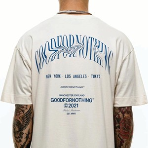 เสื้อยืดแขนสั้นพิมพ์ลายกราฟิกสำหรับผู้ชายเสื้อยืดคอกลมผ้าคอตตอนคอมโบ100% 240 GSM ออกแบบได้ตามที่ต้องการ - Product Image 6