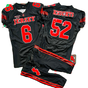 AA WEARS Pakistan Uniformes de football américain personnalisables par sublimation, comprenant maillot respirant, casque, visière, patch, chaussettes et épaulettes - Product Image 1