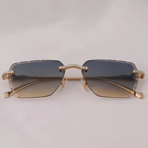 Latest Designer Sunglass Unisex <b>Eyeglasses</b> Studded With Moissanite Diamonds Ideal for Everyday Wear Designer Spectacles - Product Image 2