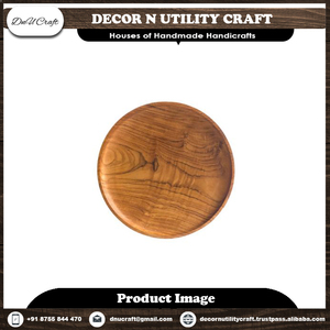Platos de madera para restaurantes, vajilla multiusos de madera de Acacia Natural hecha a mano, a la venta al mejor precio - Product Image 5