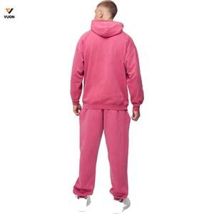 Conjunto de Sudadera con Capucha y Pantalones de Chándal de Algodón 100% Pesado Personalizado para Hombre, Talla Grande, de 2 Piezas, para Invierno - Product Image 6