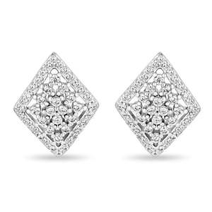 Pendientes de Plata Tradicionales Zarkan con Diamantes - Product Image 2