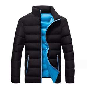 Veste matelassée à capuche en coton rembourré coupe-vent neuve, col montant, décontractée, épaisse, hiver, logo personnalisé, design frontal - Product Image 1