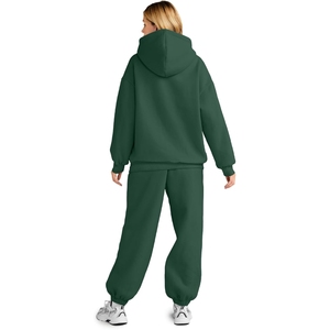 Chándal de mujer ajustado superventas con tops de longitud corta Sudadera con capucha decoración Pakistán hecho diseño de logotipo personalizado de alta calidad - Product Image 2