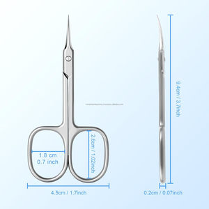 Tijeras para Cutículas Rusas de Acero Inoxidable con Punta de Flecha, Hoja Curva Extra Fina, para Manicura, Marca Privada Personalizada - Product Image 6
