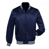 Chaleur et style réunis : veste varsity réversible en cuir véritable, col montant, broderie logo sur le devant, personnalisable, unisexe, hiver, 360g