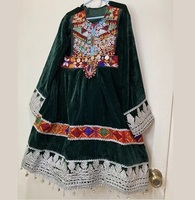 Dernier design 2026 – Ensemble élégant de robe longue en mousseline écoresponsable, style culture afghane, avec broderie et impression de logo