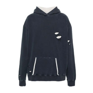 Sudadera con Capucha de Algodón de Alta Calidad, Lavada con Ácido, Serie High Street, Sudadera Lavada a la Piedra, Estilo Vintage, Transpirable, Informal - Product Image 6