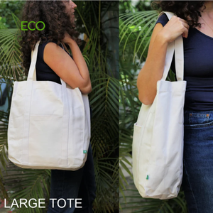 กระเป๋าผ้าใบธรรมดา,กระเป๋าผ้าคอตตอนเป็นมิตรกับสิ่งแวดล้อมนำกลับมาใช้ใหม่ได้ - Product Image 4