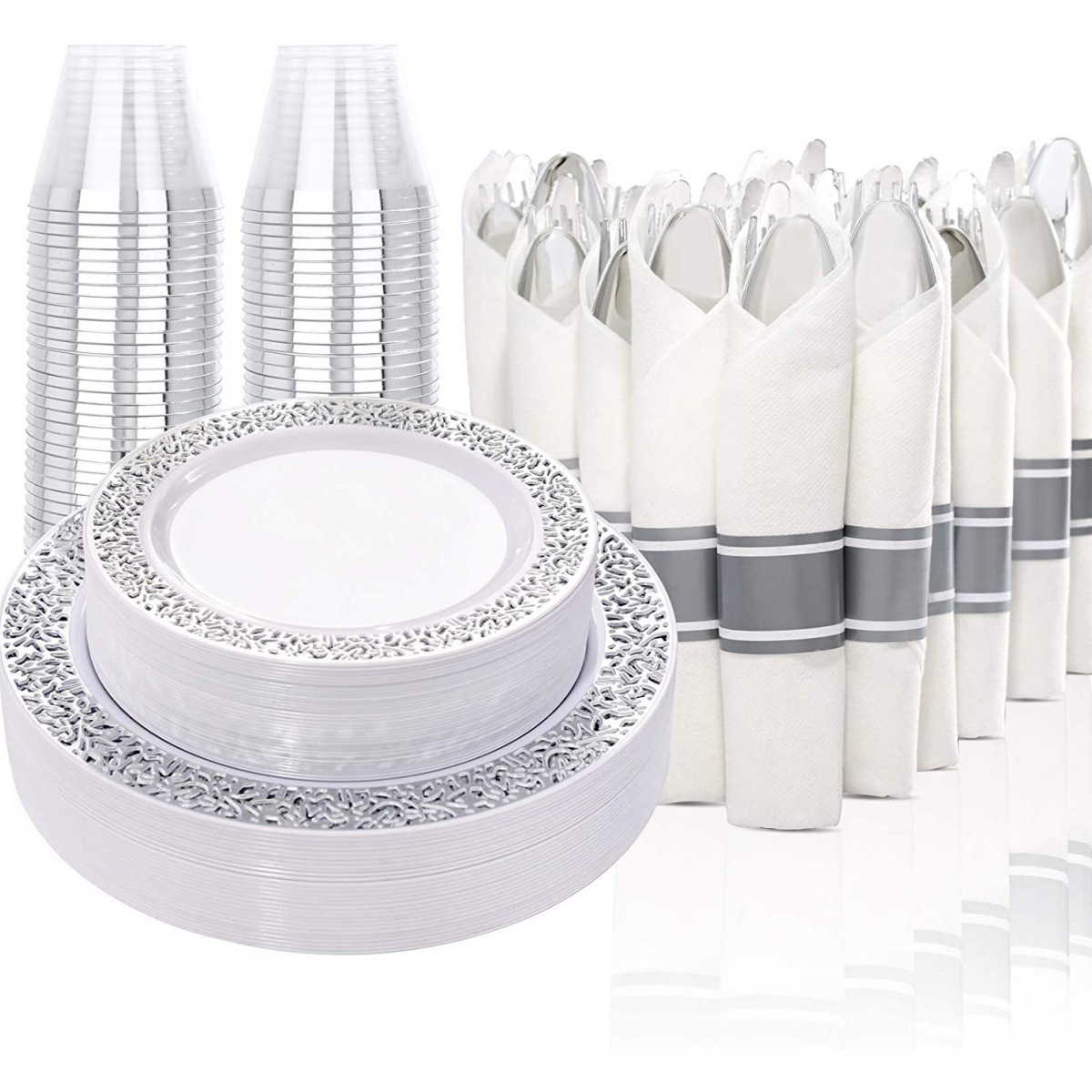Dinnerware Set Amazon Clear Plastic Plates Best Selling Luxury