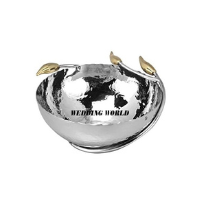 Cuenco de chocolate de metal con acabado dorado, cuenco dulce de mesa de forma redonda, tamaño personalizado, cuenco de chocolate nuevo de diseñador - Product Image 4