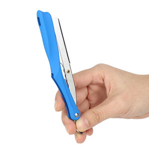 Maquinilla de afeitar con mango plegable para peluquero, maquinilla de afeitar recta de acero inoxidable de seguridad hecha en Pakistán - Product Image 6