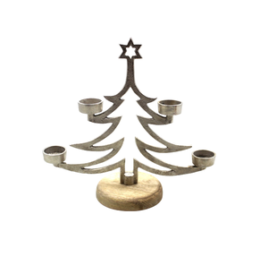 Décoration de Noël Aluminium/Bois Cintre Couleur Or pour Décoration Design Moderne Table Personnalisé En Vrac - Product Image 3