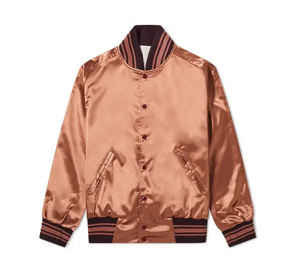 New In Stock Men's Satin Jacket Premium Quality Cheap Price Men's Satin Jacket Low Moq Men's Satin Winter Jacket - Product Image 1