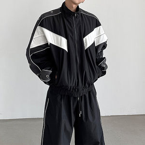 Pantalons de jogging personnalisés tendance, survêtements en nylon, fermeture éclair, jogging d'entraînement pour hommes, survêtement en nylon coupe-vent, survêtements en nylon pour hommes - Product Image 3