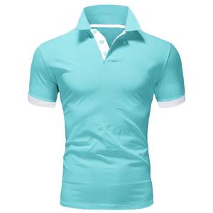 2023 Polo de Golf de manga corta para hombre, camisa de verano de alta calidad con cuello levantado, estampado sólido a la moda, Material de tela de punto de talla XL - Product Image 2
