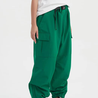 Pantalon de ski et snowboard cargo ample et chauffant 2025 pour sports d'hiver, imperméable et coupe-vent - Tex Thinsulate Large