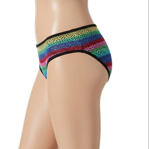 กางเกงชั้นในบิกินี่ผ้าใยย้อมสีระบายอากาศได้ดีสำหรับผู้ใหญ่ ผลิตจากไนลอนผสมสแปนเด็กซ์ นุ่ม ยืดหยุ่น สวมใส่สบาย เหมาะสำหรับใส่ในชีวิตประจำวัน - Product Image 5