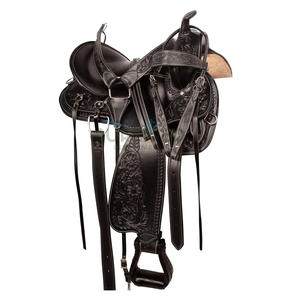 Dernier modèle de selle de cheval en cuir occidental, confortable, ergonomique, réutilisable, fabriquée à la main, vente en gros - Product Image 2