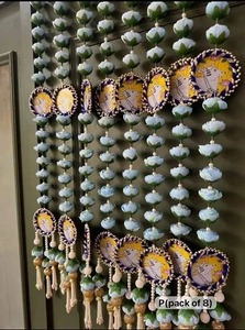 Eid Holi fiesta decoración peonía Rosa flor guirnalda boda decoración Haldi Mehndi escenario telón de fondo colorido nuevo hogar tapices de pared - Product Image 3