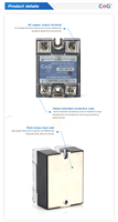 CG 120A 150A DA NC Normalement fermé SSR Monophasé DC Control AC Heat Sink SSR-120DA 150DA NC Solid State Relay