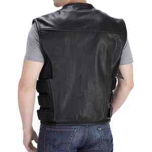 Temporada de otoño Diseño superior Moda Ropa exterior Chaleco de cuero transpirable personalizado de alta calidad Servicio OEM disponible - Product Image 3