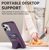 Funda Multifuncional para Apple iPhone 18 Pro Max/17 Air/16 Plus/15/14, con Ranuras para Tarjetas, Soporte Portátil, Estilo Cartera, Antigolpes