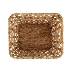 Water hyacinth <b>basket</b> Handwoven with loose square <b>mesh</b> Handmade Storage <b>Basket</b> Wholesale eco-friendly from Vietnam - Product Image 3