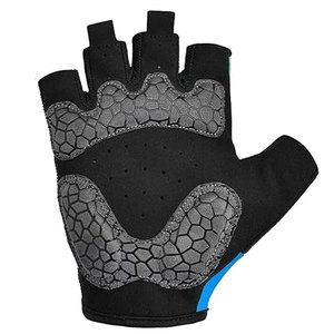 Gants de fitness demi-doigt rembourrés en gel de couleur classique unisexe Gants d'équitation antidérapants en cuir pour le cyclisme et le vélo pour l'été - Product Image 3