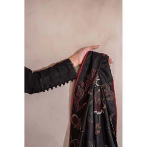 IZNIK-3PC คอลเลกชันฤดูใบไม้ผลิ/ฤดูร้อน เสื้อชีฟองปักลาย & ผ้าคลุมไหล่พร้อมกางเกงขายาว BIC-3618 - Product Image 6