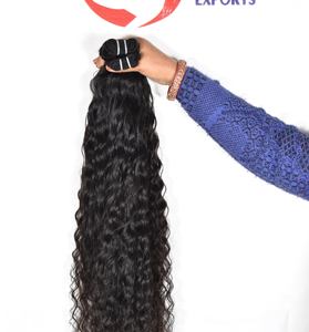 Vente en gros de cheveux humains vierges à 100 %, double trame, vietnamiens, cuticules alignées, couleur naturelle noire, incluant des extensions ondulées, bouclées, afro pour femmes - Product Image 5
