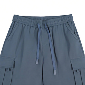 กางเกงขาสั้นทรงคาร์โก้สำหรับผู้ชายกางเกงขาสั้นสำหรับใส่ได้ทั้งชายและหญิงเอวยางยืดแห้งเร็วระบายอากาศได้ดีออกแบบได้ตามต้องการสำหรับฤดูร้อน - Product Image 4