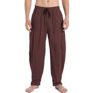 Pantalons personnalisés pour hommes, taille moyenne, pantalons d'extérieur tricotés pour hommes avec de grandes poches, pantalons de jogging ajustés à la cheville pour pantalons streetwear - Product Image 1