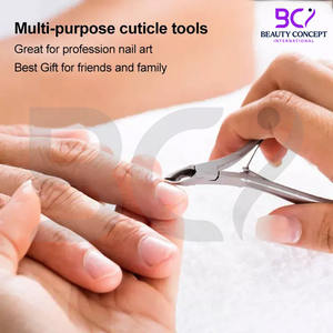 Coupe-cuticules en acier inoxydable de haute qualité 6,5 mm, outils de manucure, coupe-ongles pour les orteils, ouverture large de la mâchoire, lame incurvée, durable - Product Image 4