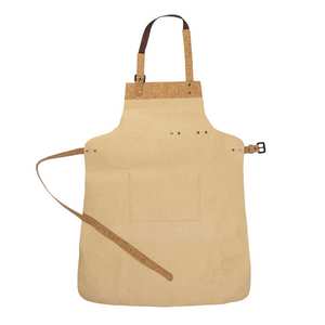 Long <b>Leather</b> <b>Apron</b> for Maximum Protection Classic Customized Logo Printed <b>Leather</b> <b>Apron</b> for Bakers and Chefs - Product Image 2
