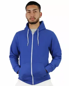 Élégant bricolage marque nouveau 100% coton à capuche uni bleu doux et durable pour toutes les saisons pour une utilisation extérieure et intérieure pour l'hiver - Product Image 4