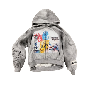 Survêtement hommes femmes décontracté survêtement ensemble Streetwear mode athlétique tenue à la mode pull pantalon survêtement - Product Image 2